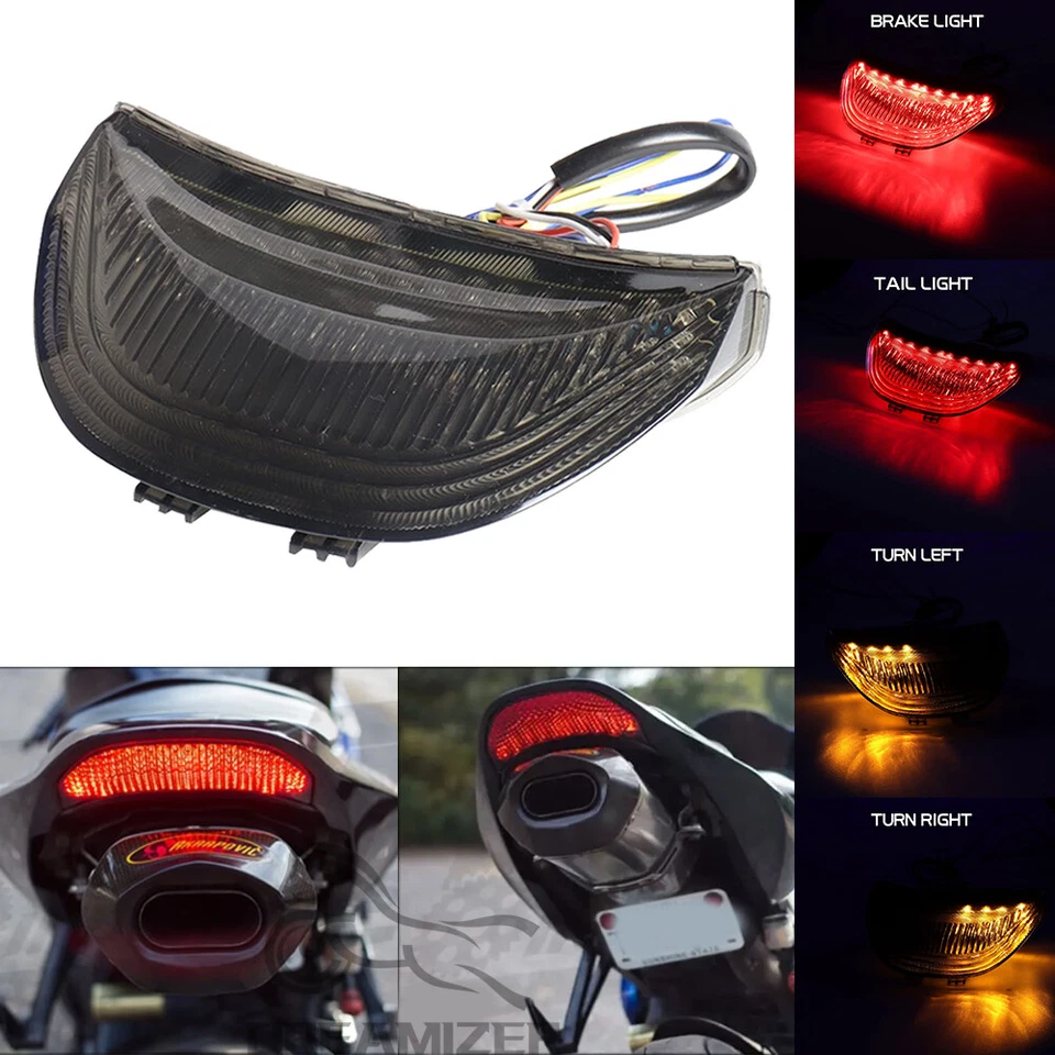 Светодиодный стоп-сигнал задний фонарь встроенный поворотник для Honda CBR 600RR 1000RR 2003-2007 годов выпуска - Изображение 1 из 4