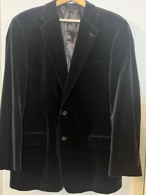 Chaqueta Formal JOSEPH ABBOUD AMERICAN SOFT (44L) Hombre Terciopelo Marrón Boda Gatsby Foto 1 de 4