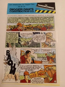 JOUSTRA Digger Dan's Construction Co Promotional Comic Book FRENCH RARE! - Picture 1 of 21