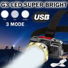 Super Bright Led Headlamp Rechargeable Flashlight Head Light Spotlight Torch Usa