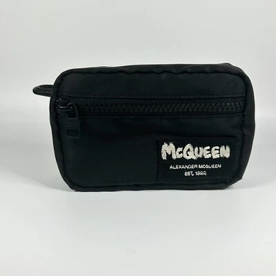 New Alexander Mcqueen Black Nylon Coin Pouch MSRP: $395 - Image 1 of 4