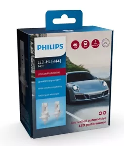 Philips H4 Ultinon Pro 9200 LED 5800K Car Headlight Bulbs Twin Pack NEW - Bild 1 von 3
