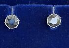 Two Pair Authentic Swarovski Faceted Crystal Stud Earrings