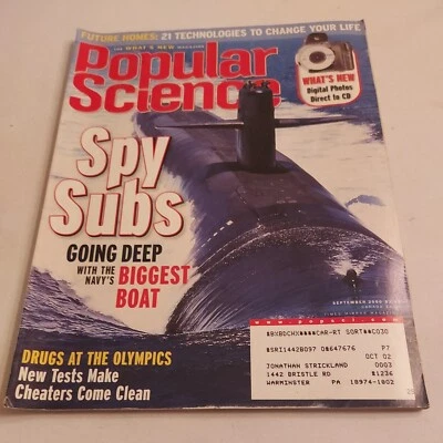 2000 September, Popular Science Monthly Magazine, Drugs At The Olympics (CP165)  - Image 1 of 3
