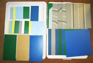 LOT OF 30 LEGO ASSORTED BASE PLATES (see notes for sizes)  