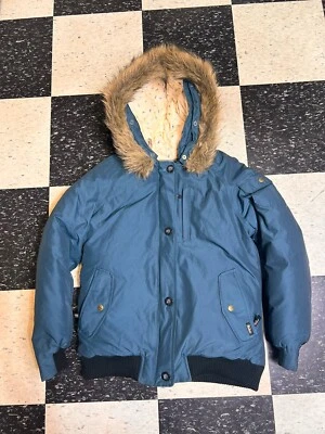 Parka Woolrich Arctic Anorak plumón imitación piel de coyote capucha mujer M azul mayólica Foto 1 de 4