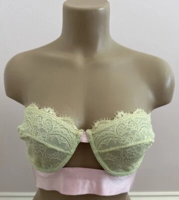 Dora Larsen Anette Strapless Bra Pink Pastels 36C - Image 1 of 4