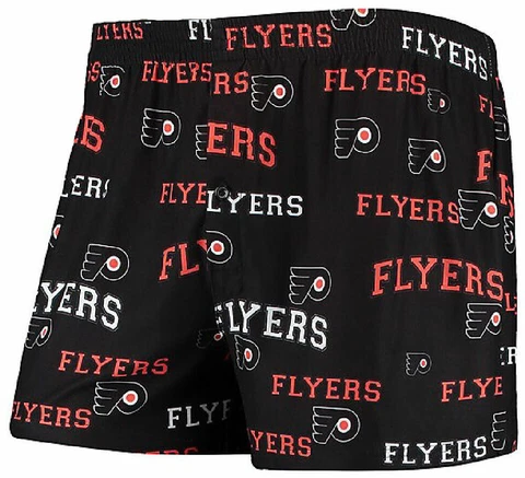 Philadelphia Flyers Men's NHL Black Fairway Boxer Shorts Cover