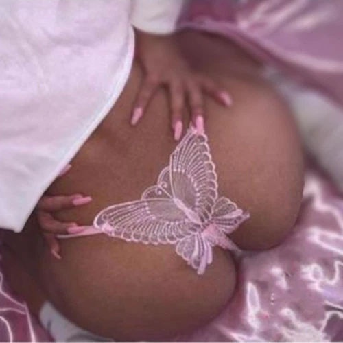 Lace Hollow Out Pearl panties sexy butterfly Knickers thong Temptation Lingerie - Image 1 of 4