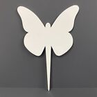 Plaque commémorative en forme de papillon pieu marqueur de tombe souvenir blanc acrylique