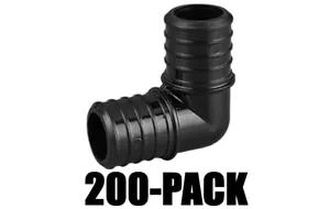 200-PK 1/2" PEX ELBOW POLY ALLOY LEAD FREE CRIMP PLASTIC FITTINGS -NSF,CUPC,ANSI - Picture 1 of 1
