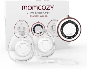 V1 Pro Hands-Free Breast Pump, Portable Double Electric Pump with Smart Touch Sc - Picture 1 of 12