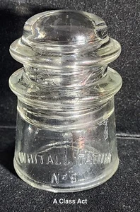 vintage insulator Whitall Tatum No 9 made in USA. 12-45 A. CD 107. White. T6274 - Picture 1 of 7