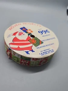 Woven Novelty Fabric Christmas Ribbon - Picture 1 of 5