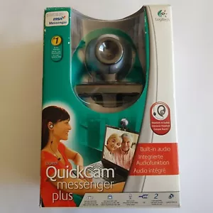Logitech Quickcam Messenger Plus PC Webcam Windows include cuffie - Foto 1 di 12