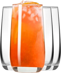Juego de 4 vasos Highball, vasos de 12 oz, vasos de vidrio transparente, tubo alto... - Imagen 1 de 12
