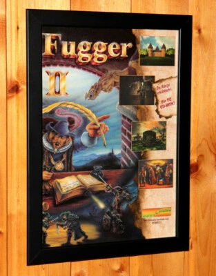  Fugger II 2 Rare Small Werbeblatt Gerahmt / Vintage Poster Ad Page Framed  - Bild 1 von 4