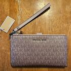 Michael Kors Double Zip Wristlet Rose Gold New With Tags