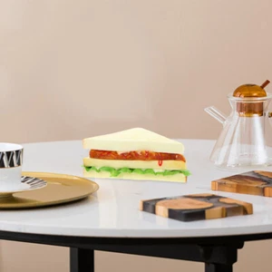 2 Pcs Sandwich Model Artificial Sandwiches Fake Bread Simulation - Picture 1 of 12
