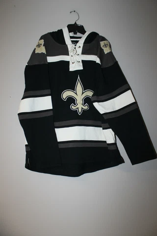 New NFL New Orleans Saints old time style mid weight cotton hoodie men's XXXL Cover