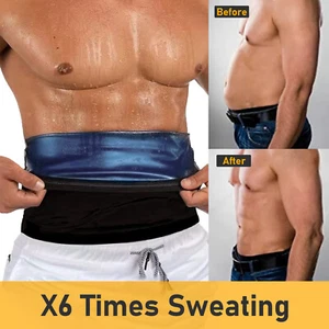 Taillentrainer Schweißgürtel Herren Trimmer Sauna Fatburner Shapewear Band Body Shaper - Bild 1 von 15