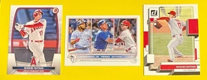 SHOHEI OHTANI, Los Angeles Angels 3-Card Lot, MVP, Future HOF, 50/50 Club! - Picture 1 of 2