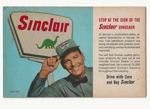 Vintage 1967 Sinclair Gasoline and the Exciting World of Dinosaurs Pamphlet - Picture 1 of 3