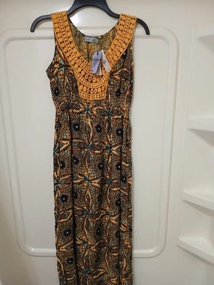 Maxi vestido de sol Vanity para mujer talla pequeña estampado sin mangas Foto 1 de 4