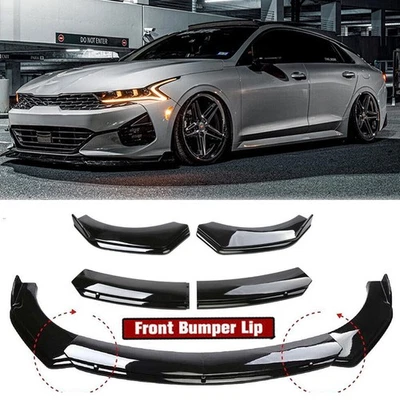 For KIA K5 Front Bumper Cover Lip Splitter Spoiler Gloss Black Body Kit Spoiler Foto 1 de 4