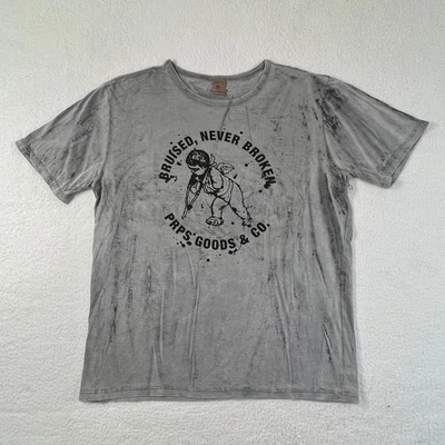 PRPS Goods & Co. Gray Graphic T-Shirt Sumo Design Men’s Size XL VTG NWT - Image 1 of 4