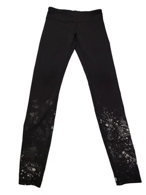 Ivivva by Lululemon 10 Girls Athleisure Legging Pants Splat Black Athleisure  - Image 1 of 4