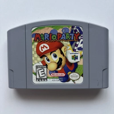 Mario Party Not For Resale NFR Nintendo 64 N64 Kiosk Demo Back Label Employee - Image 1 of 4