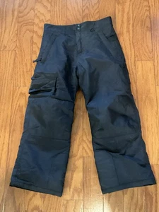 Slalom, Kinder Gr. SM (6-7), schwarz, gefüttert, verstärkte Schneehose, wasserdicht Nylon - Bild 1 von 13