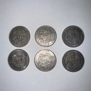 Moneda De 50 Pesos 1982 Diosa Del Templo Mayor de Mexico Coyolxauhqui - Picture 1 of 14
