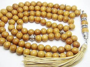 8 mm x99 NANGKA HOLZ GEBETSPERLEN ISLAMISCH TASBIH MASBAHA GESCHENK - Bild 1 von 1