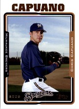 2005 Topps Milwaukee Brewers Baseball Card #446 Chris Capuano