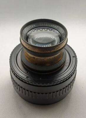 Rarest brass vintage lens SPECIAL APTUS ANASTIGMAT 4.75" f3, Fuji GFX mount - Image 1 of 4