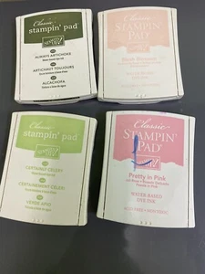 lot of 4 pre-owned stampin up ink pads. Water Based Dye Ink In Good Condition - Picture 1 of 11