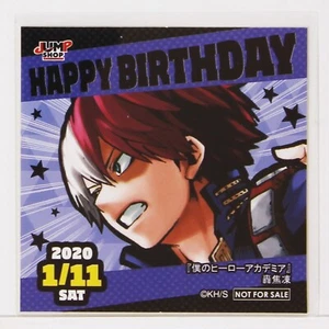 My Hero Academia 366 Days Seal Sticker Shoto Todoroki 2020-01-11 Happy Birthday - Picture 1 of 4