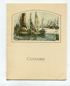 Menú de cena de crucero vintage CUNARD RMS BERENGARIA julio de 1934 PERSONALIZADO - Imagen 1 de 2