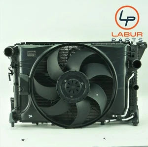 +Z4670 W204 MERCEDES 08-11 C ENGINE COOLING RADIATOR AC CONDENSOR FAN - Picture 1 of 14
