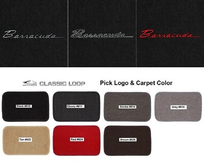 Lloyd Mats Classic Loop Plymouth Barracuda Logo Front Floor Mats (1964-1969) Foto 1 de 4