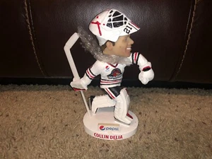 Collin Delia Rockford IceHogs Chicago Blackhawks SGA Goalie Bobblehead - Picture 1 of 3