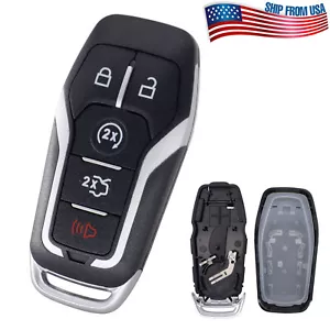 Remote Key Shell Case Fob For Ford F-150 Explorer Edge Fusion Mustang 2015-2017 - Foto 1 di 8