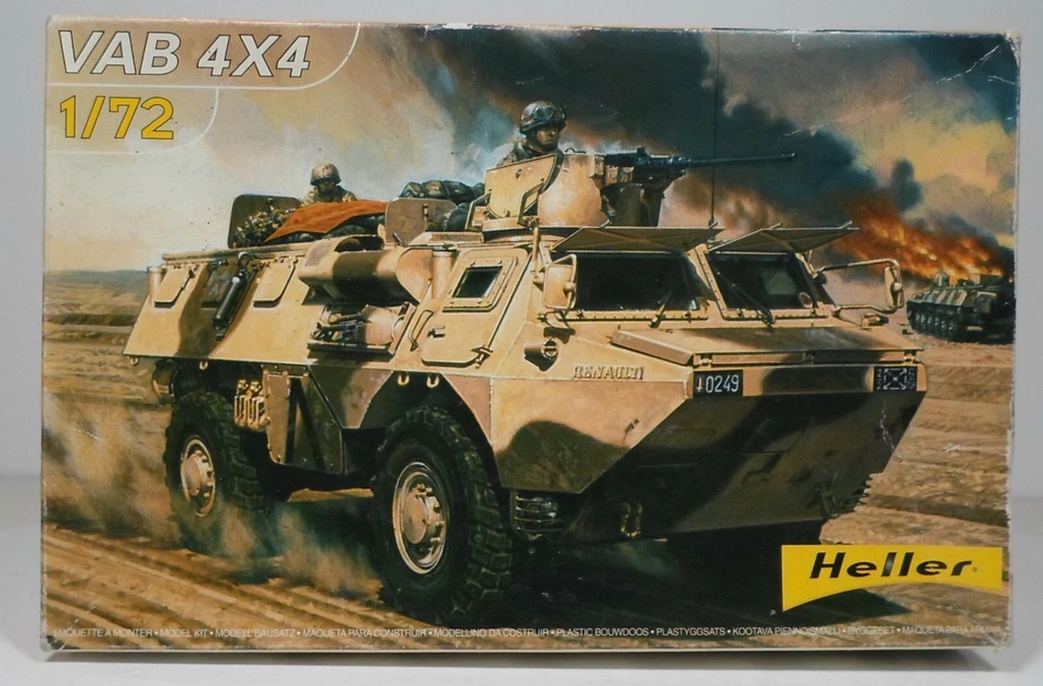 Heller 1/72 Scale Military Armored Vehicle VAB 4x4 Armor Model Kit 79898