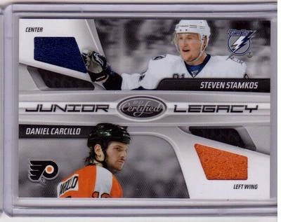 STEVEN STAMKOS DANIEL CARCILLO 10/11 Panini Certified Dual Jersey Junior Legacy - Image 1 of 2