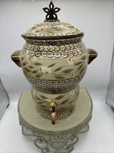 TEMP-TATIONS OLD WORLD SAMOVAR BEVERAGE DISPENSER WITH LID - Picture 1 of 6