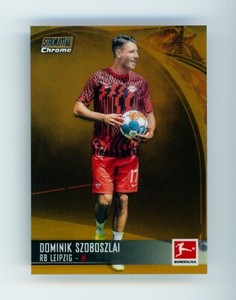 2021 Dominik Szoboszlai Topps Stadium Club Chrome Gold Refractor Leipzig 11/50