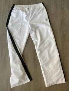 KSwiss White tennis pant with black stripe down leg size L mens - Picture 1 of 2