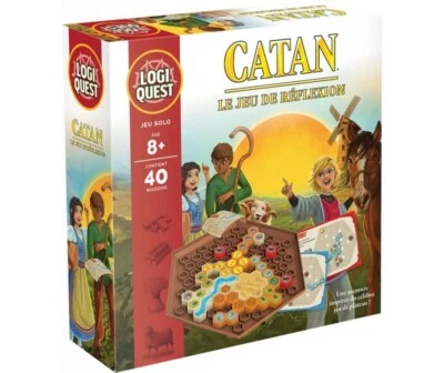 Logiquest Catan - Le Jeu De Réflexion🤔 40 Défis De Logique - Casse Tête  - Photo 1/2